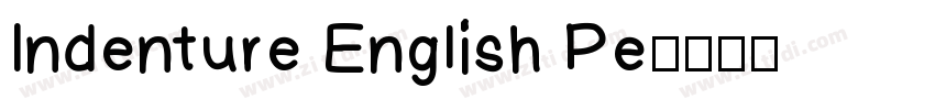 Indenture English Pe字体转换